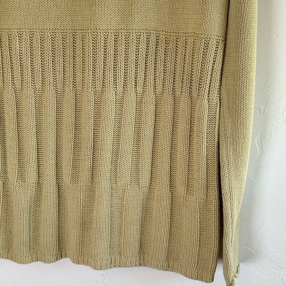 Axcess by Liz Claiborne Chartreuse Green Soft Cozy Turtleneck Sweater Sz M - Picture 10 of 13